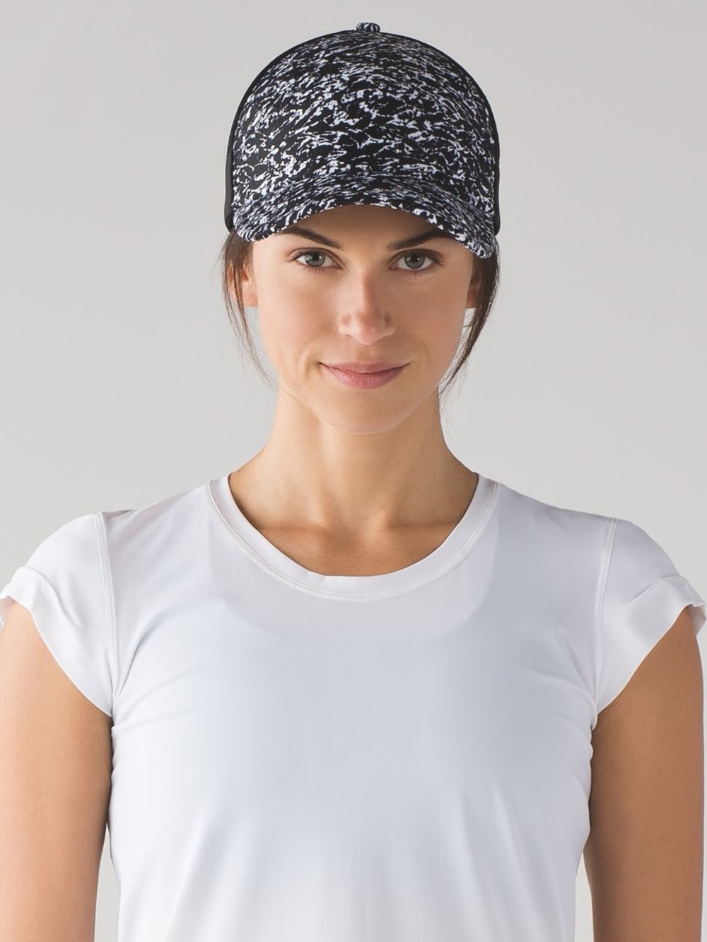 Lululemon Dash & Splash Cap - Iced Wave White Black / Black